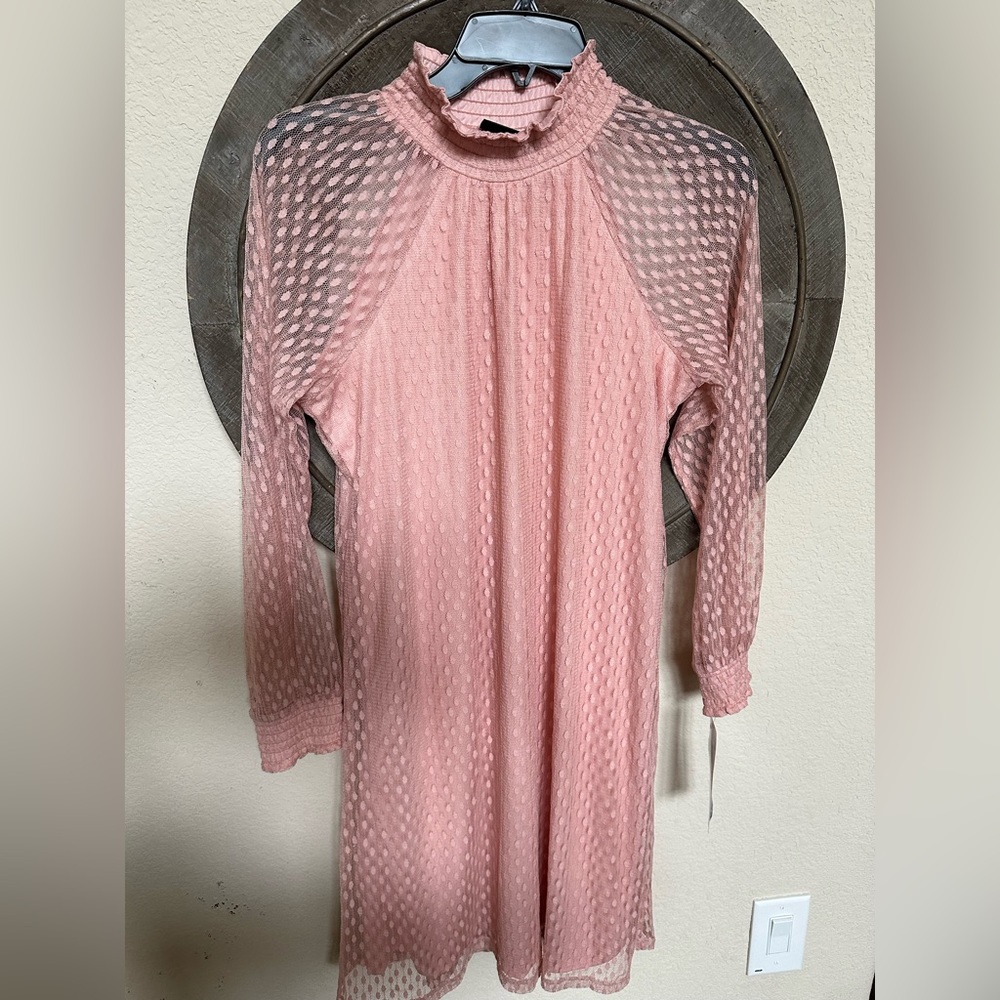 Nina Leonard Women’s Blush Lace Dress